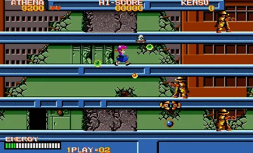 Psycho Soldier (US) screen shot game playing